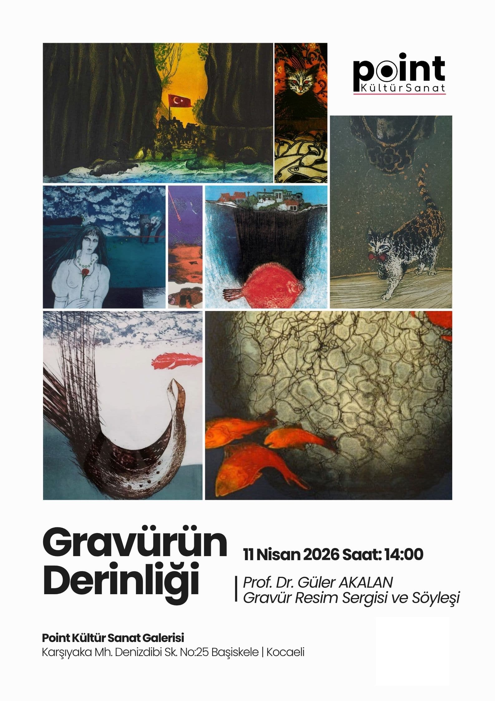 Point Kültür Sanat’ta “Gravürün Derinliği”. Prof. Dr. Güler Akalan sanatseverlerle buluşuyor